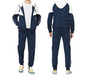 new Custom Tracksuit French Terry Zip up Hoodies <b>Cargo</b> <b>Pant</b> <b>Oversized</b> Running Sport Men Tracksuit for Men Hight Quality - Product Image 5