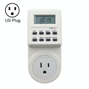 AC 120V <b>Smart</b> Home <b>Plug</b>-in Power Socket LCD Clock Timer with 12/24 Hours Option Changeable US <b>Plug</b> - Product Image 1