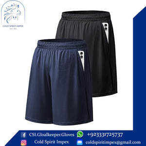 Pantalones cortos deportivos activos para hombre, pantalones cortos deportivos informales de playa con estampado alargado, venta al por mayor en línea, patrón sólido - Product Image 4