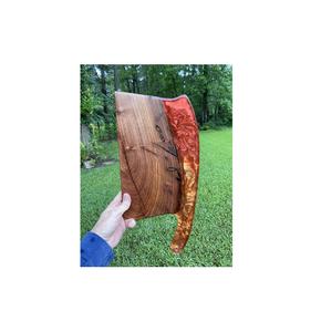 Planche à découper en bois multicolores de 1,5 cm d'épaisseur, facile à nettoyer, pour cafés, restaurants, espaces alimentaires de boutique, outils de présentation artistique - Product Image 4