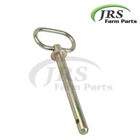 Nouveau Goupille d'attelage R-Pin en acier EN8 Orange avec goupille de sécurité pour remorques et équipements agricoles - JRS Farmparts India Pièces de tracteur 2025