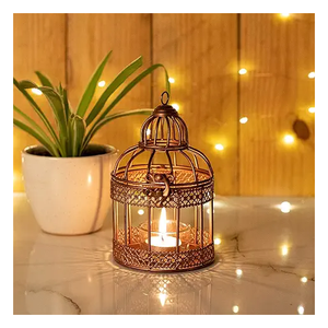 Home Decoration European Style Glass <b>Candle</b> Lanterns Metal <b>Candle</b> Lantern for Festival Decoration By Falah International.Co - Product Image 1