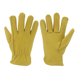 Gants de travail en cuir d'agneau de haute qualité pour hommes et femmes, parfaits pour le jardinage, les travaux de cour et le travail du bois - Product Image 1
