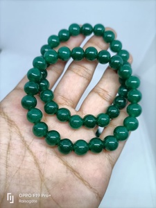 Pulsera de Jade Verde, Cuentas de Piedras Preciosas Naturales de Primera Calidad, Joyería de Cristal Elástica, Símbolo de Suerte, Prosperidad y Armonía - Product Image 2