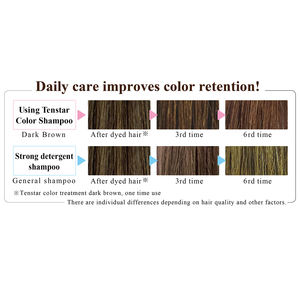 Natural Bulk Hair Dye Color Shampoo Diamine-Free Brown para el cuidado del cabello gris - Product Image 5