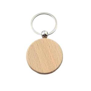 Hot sales Creative Laser Engraving Gift DIY <b>Personality</b> Wood <b>Keychain</b> - Product Image 1
