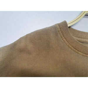 Vente en gros de t-shirt délavé à l'acide de style vintage pour hommes en coton lourd surdimensionné à motif uni chemise vierge imprimée sur mesure en jersey - Product Image 2