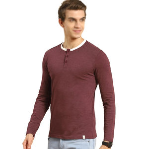 T-shirts pour hommes de haute qualité 100% coton, élégants, grandes tailles disponibles, designs personnalisés, manches longues - Product Image 2