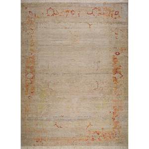 Alfombra de Lana Anudada a Mano del Extremo Oriente, Diseño Abstracto, Lana Afgana, Rectangular 9x12, para el Hogar, Hecha a Mano, Modelo Ea-7094 - Product Image 1