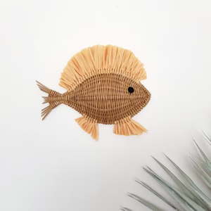 Decoración de Pared de Peces Grandes Hecha a Mano, Ecológica, 100% Ratán, Decoración Rústica para el Hogar, Arte de Pared, Venta al por Mayor desde Vietnam - Product Image 5