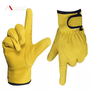 Gants de conduite en cuir de haute qualité pour hommes et femmes Style uni Couleur Caractéristique Hiver Applicable Vente chaude Équipement de cyclisme - Product Image 6