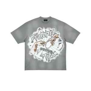 Camiseta con estampado de diamantes de imitación para hombre, conjunto de pantalones cortos personalizados DTF DTG sublimación, traje de verano de dos piezas, ropa de calle Oem - Product Image 3