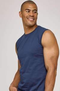 Débardeur décontracté pour homme, col rond classique, en coton, confortable pour tous les jours, idéal pour l'été, vente en gros à prix réduit - Product Image 3