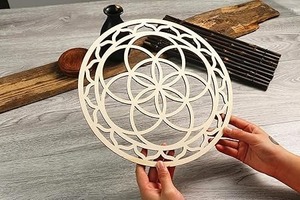 Sacred Healing MDF Wooden <b>Crystal</b> Grid Healing Wooden Plate <b>Crystal</b> Grid Plate by faizacraft - Product Image 2