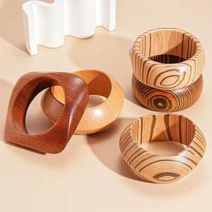 Exclusive Designer Inspired Waterproof Wooden Bangles <b>Handcrafted</b> <b>Jewelry</b> Natural Wood Women Ethnic Fashion Accessories Custom - Product Image 2