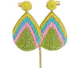 Pendientes de Cuentas Hechos a Mano, Pendientes Personalizados con Múltiples Cuentas, Joyería Festiva para Mujer al Mejor Precio - Product Image 2