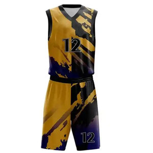 Tout nouveau uniforme de basket-ball personnalisé le plus populaire pour les jeunes fabriqué au Pakistan uniforme de basket-ball pour hommes maillot de basket-ball - Product Image 2