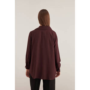 Blusa de encaje bordada con flores de verano para mujer con cuello tipo pañuelo - Product Image 6
