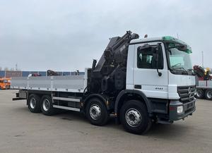 Mercedes-Benz Actros 4141 8x4 manuel 2006 avec grue Hiab 32 tonnes + Fly-jib - Product Image 2