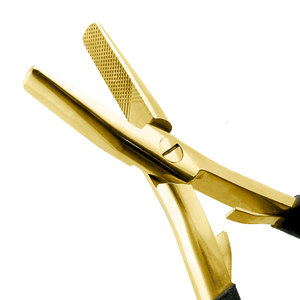Professional Gold Color Hair Extension Barber Salon Tools Custom Logo Hair Extension Pliers and Hair extension remover pliers - Product Image 3