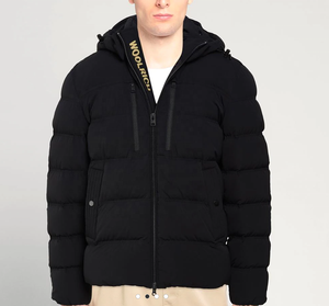 Premium Quality Winter Men's Hooded Pullover Bubble Jackets 100% Cotton Breathable Casual Wear - Product Image 1