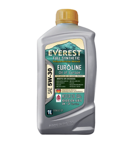 Everest Full Synthetic EuroLine SAE <b>5W</b>-<b>30</b> Anti-Wear Automotive Lubricant Motor <b>Oil</b> 6 Pack 1 Quart - Product Image 1