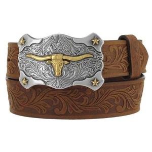 Haute Qualité Unisexe Personnalisé Western Ceinture De Luxe Floral À La Main 10pcs Premiom Peau De Vache Alliage Style De Mode Prêt à Expédier - Product Image 1