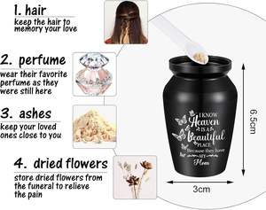 Small <b>Urns</b> <b>for</b> Human <b>Ashes</b> Aluminium <b>Mini</b> Keepsake <b>Urn</b> Butterflies Cremation <b>for</b> <b>Ashes</b> Memorial Keepsake Custom Size <b>urn</b> - Product Image 5