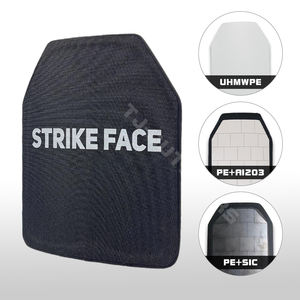 แผ่นเกราะ Uhmwpe เคฟลาร์เซรามิกอะลูมิเนียมออกไซด์ซิลิกอนคาร์ไบด์ทนทานแบบ TJ-OUTDOORS สำหรับอุปกรณ์ป้องกันส่วนบุคคล - Product Image 1