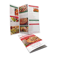 Nouveautés : Brochures pliées en trois, laminées, en papier couché, pour les restaurants de nouilles