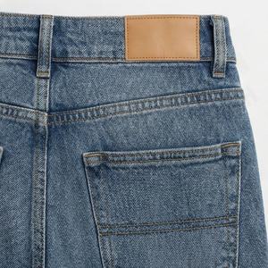 Pantalon en jean évasé taille haute pour femme, coupe large et longue, idéal pour l'hiver – Nouveau jean classique à devant plat - Product Image 5