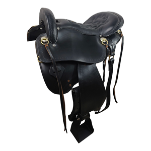 ชุดอานม้าหนังแท้คุณภาพสูงทำด้วยมือฮอร์นขี่ม้าสไตล์ตะวันตกสวมใส่สบายทนทาน - Product Image 1