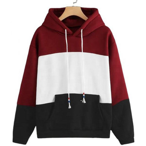 Nouvelle Collection Hiver 2025 : Sweat à Capuche Homme Tendance avec Panneaux Contrastants, Pull Personnalisé en Polaire Multicolore Style Streetwear – Vente en Gros - Product Image 2