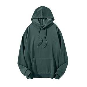 Men Plus Size Long Sleeve Hooded Sweatshirts Loose Fit Drawstring <b>Hoodie</b> with Pockets Basic Plain Pullover Tops - Product Image 6