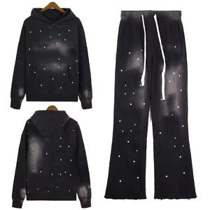 Fabricants de survêtements Baggy Survêtement vintage surdimensionné en strass pour homme - Product Image 3