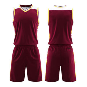 ชุดยูนิฟอร์มบาสเก็ตบอลแบบกลับด้านได้ พิมพ์ลายซับลิเมชั่น คุณภาพสูง ผลิตตามสั่ง ขายส่ง ผ้าโพลีเอสเตอร์ 100% สำหรับฤดูร้อน - Product Image 1