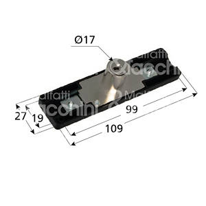 Serrure Cremone Model 318219 avec 2 points de verrouillage pour portes battantes jusqu'à 20 mm d'épaisseur - Product Image 1
