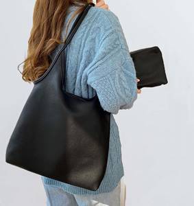 Bolso de gran capacidad de alta calidad para mujer, bolso de mujer de cuero suave puro y genuino, bolso de mujer a la moda, bolso holgado bohemio de uso diario - Product Image 3