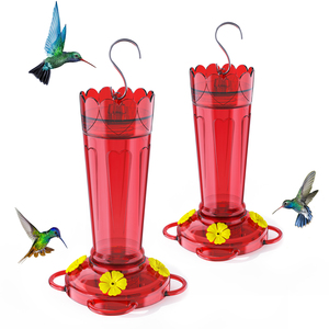 <span class=keywords><strong>Comedero</strong></span> para Colibríes de Tubo Recto Reutilizable de Plástico, <span class=keywords><strong>Comedero</strong></span> para Pájaros Suspendido para Jardín Exterior, Anti-Hormigas y Abejas - Product Image 2
