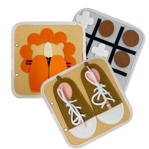 Livres d'activités en feutre éducatifs pour bébés, unisexes, Montessori, pour tout-petits, enfants, jouets en gros avec couleur et taille personnalisées - Product Image 1