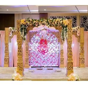 Ceremonia de boda hindú Evento Interior Mandap Bollywood Boda India Mandap Decoración Jodha Akbar Mandap para grandes bodas - Product Image 1
