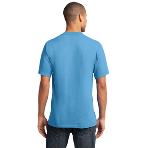 Camiseta con cuello en V de algodón central para hombre de Port Company, Camiseta con cuello en V, camisetas con logotipo personalizado con cuello en V - Product Image 2