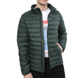 Dernier modèle de veste d'hiver à bulles pour hommes, tissu polyester/nylon, respirant et écologique, logo frontal personnalisable, couleurs personnalisables - Product Image 3
