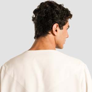 Chemises habillées ThobeX 100 % coton respirantes, blanches, avec technique de teinture unie - Product Image 5