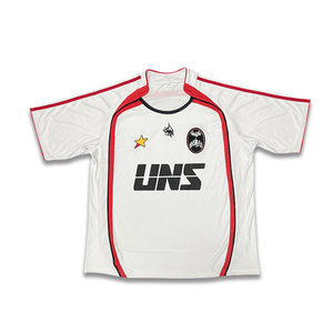 Maillot de football rétro personnalisable, vêtements de sport pour hommes, polo, t-shirt de marque propre, service OEM conçu, coupe automatisée - Product Image 2