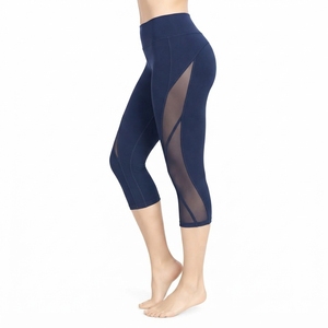 <b>Women</b> <b>Capri</b> <b>Legging</b> Designed With Breathable Performance Fabric Flexible Fit Moisture Control Construction High Waist Design - Product Image 3