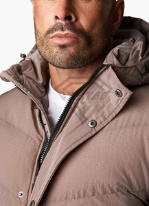 Chaquetas de Invierno Acolchadas para Hombre, Estilo Urbano, Chaqueta Impermeable con Plumón, Chaqueta Abrigada, Chaqueta de Burbujas Brillante, Personalizable - Product Image 3