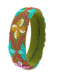 Diadema de Mardi Gras con Cuentas de Semillas Bordadas a Mano, Accesorio para el Cabello con Nudos de Moda - Product Image 4