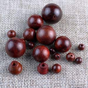 Cuentas de Madera Rectangulares, Cuentas de Madera de Forma y Color Personalizados, Producto Indio Hecho a Mano - Product Image 2