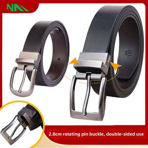 Ceinture en cuir véritable de vache haut de gamme pour hommes, longueur personnalisée avec alliage pour boucle Style décontracté d'affaires à la mode pour un usage formel - Product Image 4